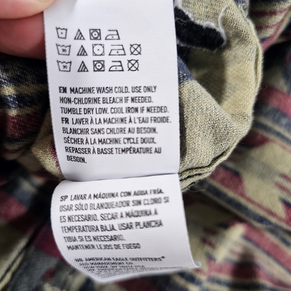 Patterned Button-Up Shirt - image 12